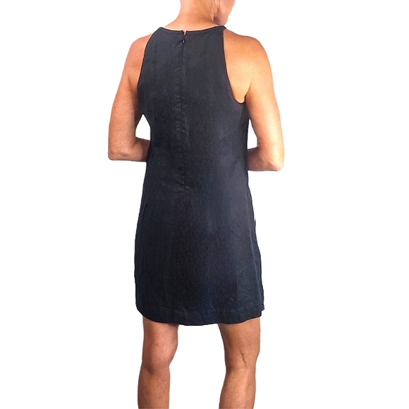 J. CREW Maxine Black High Neck Linen Shift Dress - Picture 5 of 10